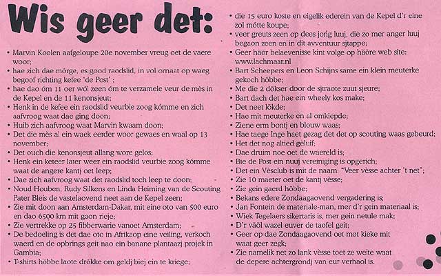 VOX Radio interview met Linda (18-1-2006)